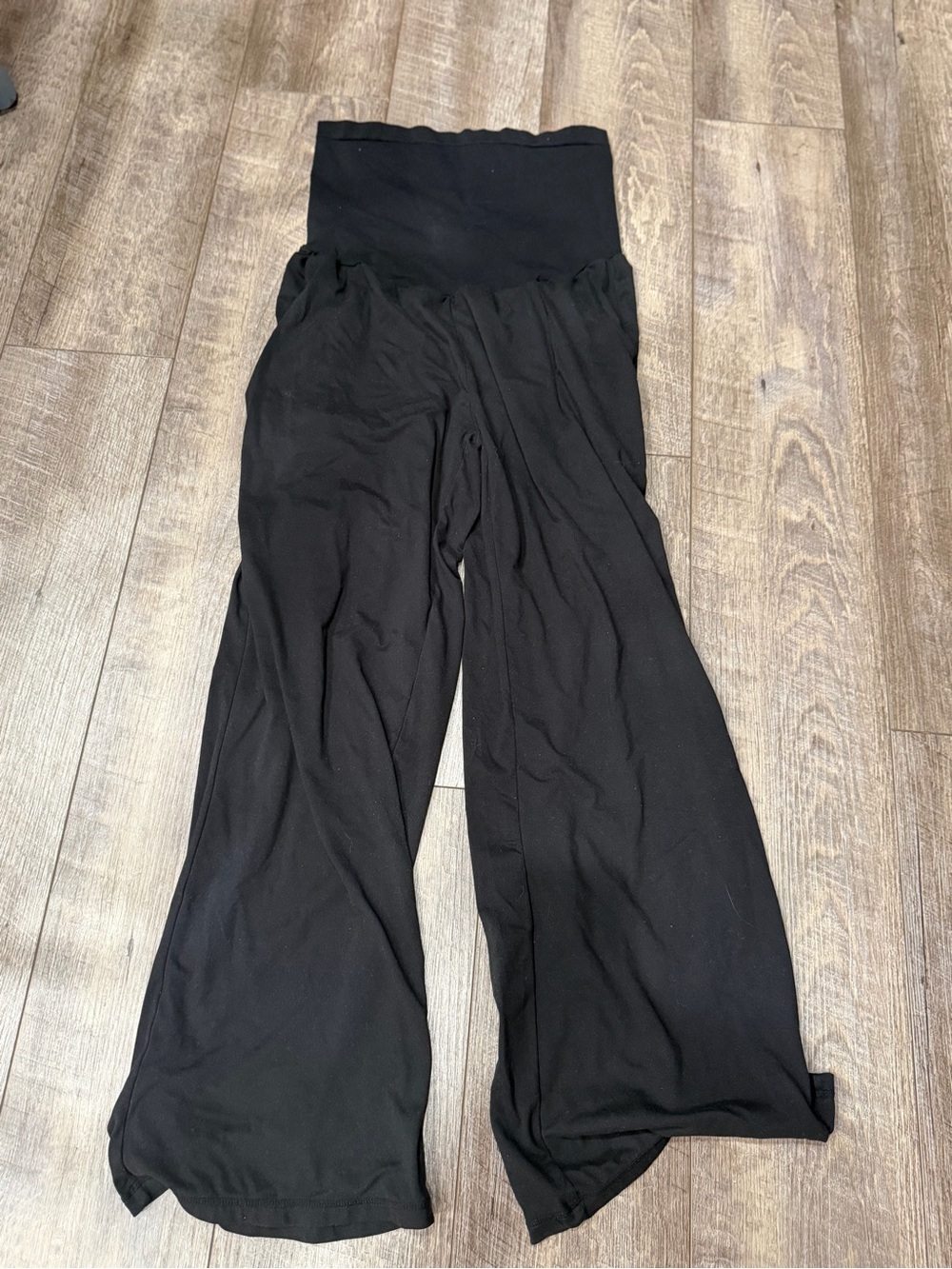 Amazon Black Wide-Leg High-Waist Women's Jumpsuit Pants